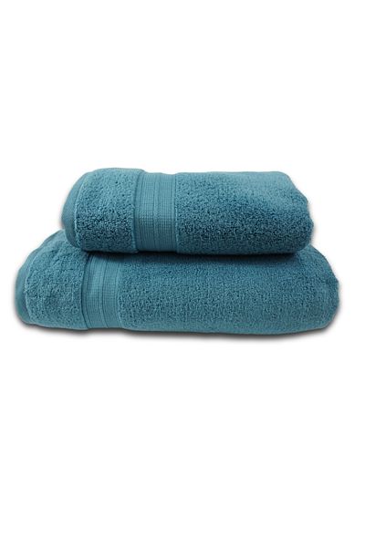 Class Home Collection Set of 2 highly absorbenttowels, 100% MicroCotton, 430 GSM, 50x100 cm + 70x140 cm, Nicander, Petrol