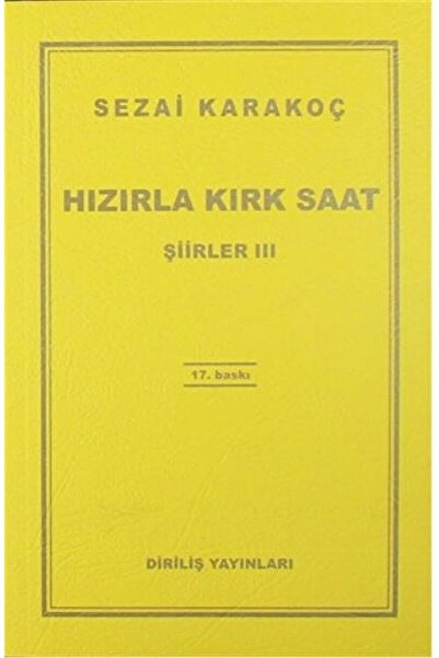 Diriliş Yayınları Şiirler / 3- Hızırla Kırk Saat