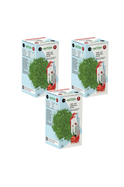 Bilge İlaç Çilek Aromalı Detox Burner Form Matcha Çayı 3 Kutu
