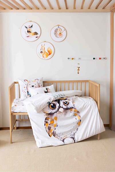 Montisu Tiny Foerest , %100 Pamuk Bebek Odası Seti: Nevresim Takımı, Kırlent,...