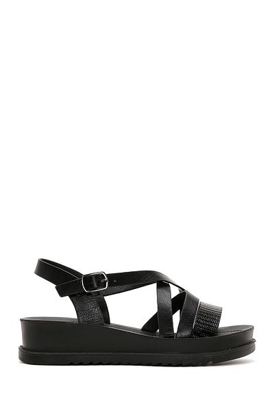 Derimod Women's Black Sandals - Ankle Strap, Model 24sfe461814