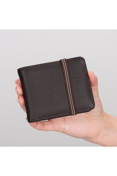 PLM Yosef Leather Card Holder Wallet Fl02 Brown