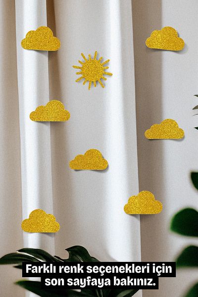 Artikel Glitter Eva 6 Pieces Children's Room Curtain Ornament, Brooch Accessory, Gift Wrap Decoration Accessory
