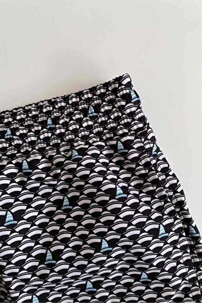 AYYILDIZ 845 Чоловічі сині шорти з вітрильним малюнком