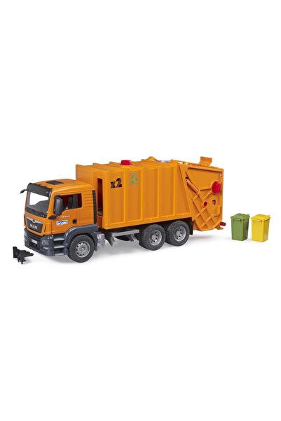 Bruder Man Tgs Garbage Truck Orange