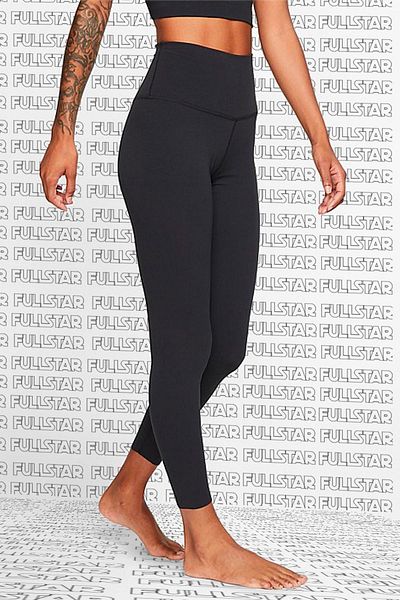 Nike Yoga Luxe Leggings - High Waist, Laser Cut 7/8 Recovery Black Leggings