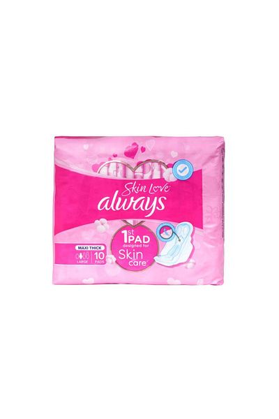 Always COTTON SKINLOVE MAXI THICK PADS 10S ( 40098 )