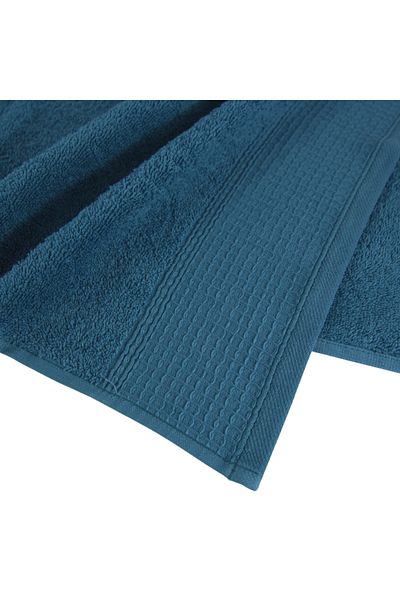 Class Home Collection Set of 2 highly absorbent towels, 100% Cotton, 480 gsm, 50x100 cm + 70x140 cm, Nicodemus, Petrol