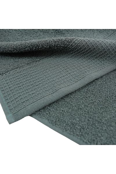 Class Home Collection Set of 2 absorbent towels, 100% Cotton, 480 gsm, 50x100 cm + 70x140 cm, Nicodemus, Anthracite
