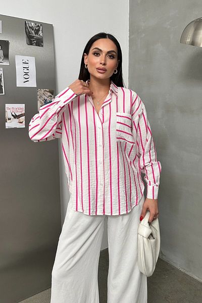 msm fashion Women Oversized Shirt Striped Long Sleeve Off Shoulder Flowy Shirt