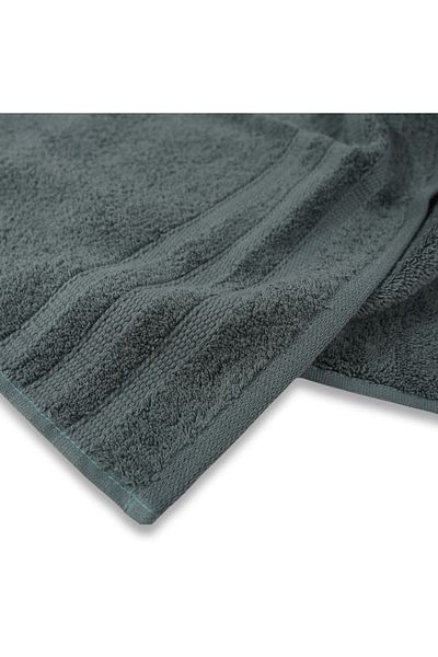 Class Home Collection Set of 2 absorbent towels, 100% Cotton, 580 gsm density, 50x100 cm + 70x140 cm, Lamia, Anthracite