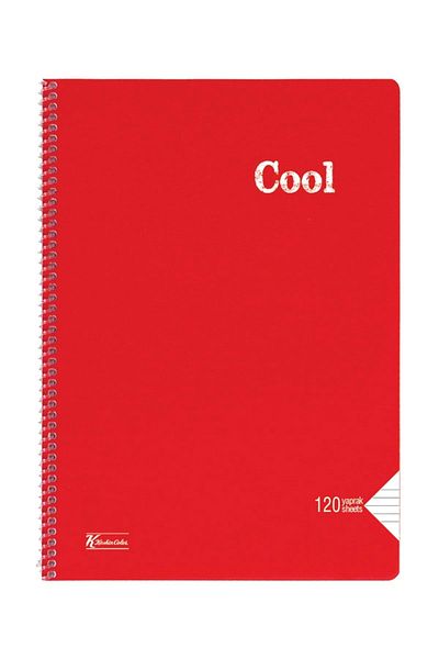 KESKİN COLOR Cool A4 120 Sheets Lined PP Cover Spiral Notebook (321651-99)