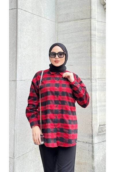 MHT STORE Modavera Women's Long Sleeve Collared Front Button Woven Shirt