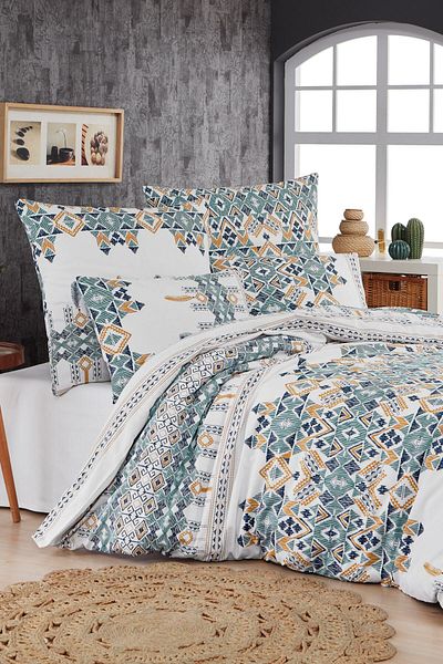 Mislina Home Set de husă de pilotă Mallorca unică fără cearșaf