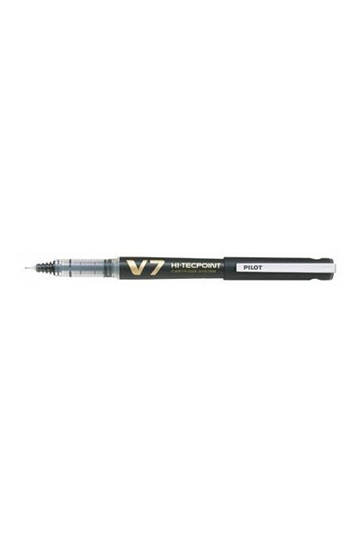 Pilot V7 Hi-Tecpoint Refillable Rollerball 0.7 Black Pilot