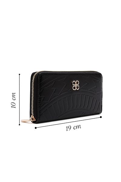 Derimod Black Printed Women's Wallet - 000A2D 561626