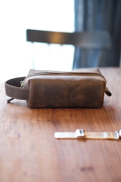 naft Voyager - Hakliki Leather Practical Handbag - Doppkit