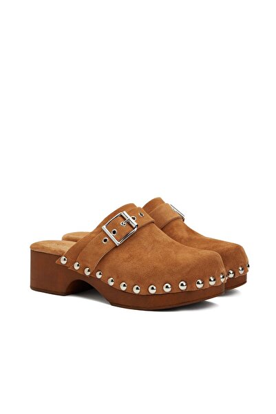 Dıvarese Taba Kadın Süet Terlik