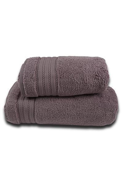 Class Home Collection Set 2 prosoape absorbante, 100% MicroCotton Jacquard, 580 g/m², 50x100 cm + 70x140 cm, Seneca, Liliac