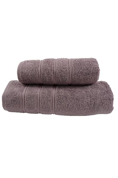 Class Home Collection Set 2 prosoape foarte absorbante, 100% bumbac, 580 g/m², 50x100 cm + 70x140 cm, Damianos, Liliac