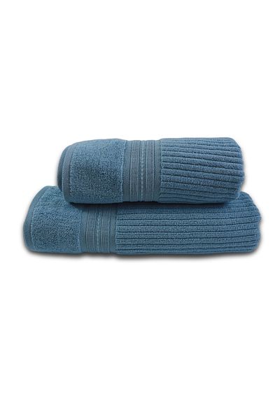 Class Home Collection Set 2 prosoape absorbante, 100% bumbac jacquard, 520 g/m2, 50x100 cm+70x140 cm, Erasm