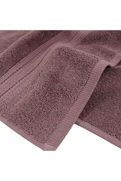 Class Home Collection Set of 2 absorbent towels, 100% Cotton, 520 gsm density, 50x100 cm + 70x140 cm, Glaucia, Brown