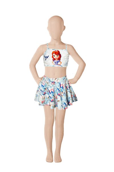By Piera Set de costum de baie cu bikini pentru fete cu uscare rapidă - 4 piese 86670