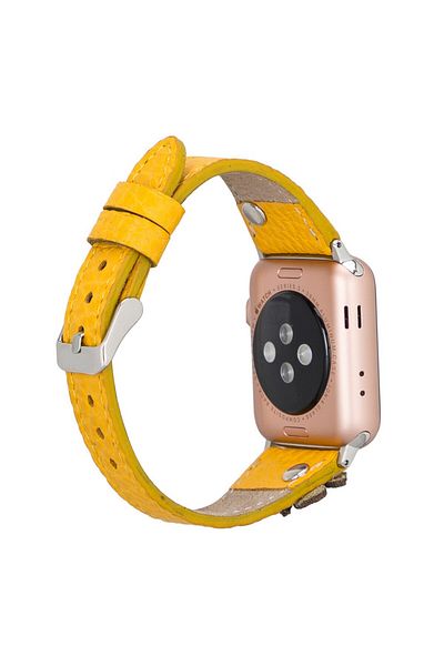 Bouletta Apple Watch Compatible Leather Cord Clover 42-44-45mm Tr Fl12