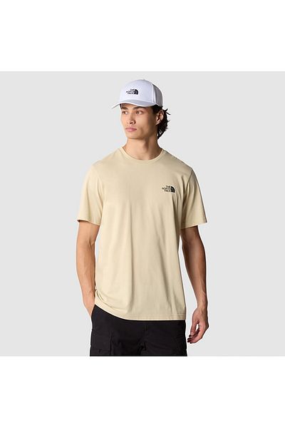THE NORTH FACE F0a87ng3x41-r M S-s Simple Dome Tee Ανδρικό T-shirt Κρέμα