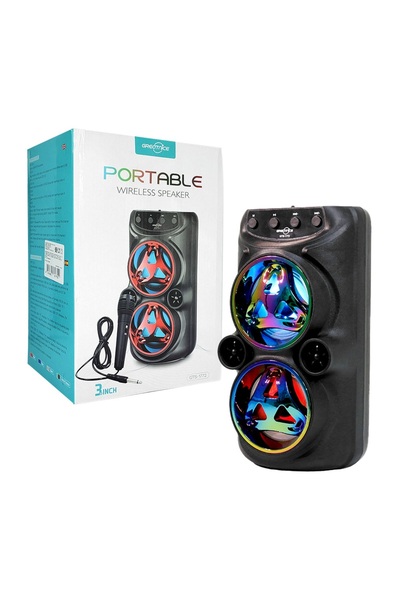 JUNGLEE BLUETOOTH SPEAKER KABLOSUZ ŞARJLI HOPARLÖR LED IŞIKLI PARTY BOX MİKRO...