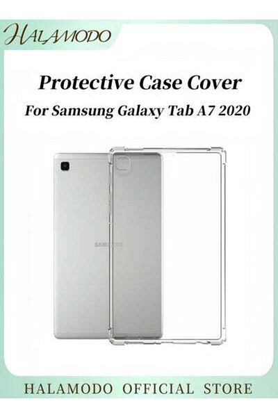 HALAMODO جراب حماية للكمبيوتر اللوحي متوافق مع Samsung Galaxy Tab A7 2020 Ultra Slim TPU غطاء خلفي ناعم