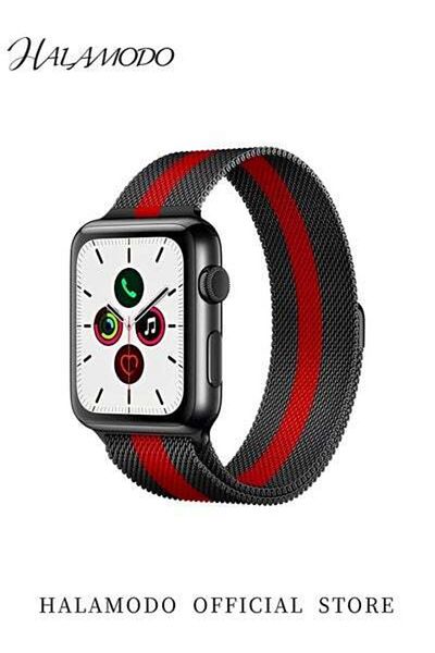 HALAMODO Stainless Steel Replacement Band For Apple iWatch Series 5 4 3 2 1 Magnetic Strap Soft Sport Watch S