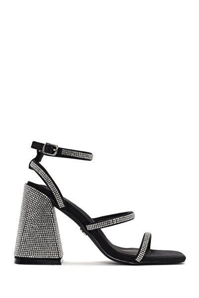 Derimod Дамски сандали Black Stone - дебел ток 24SFE4947TS