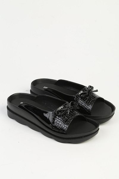 Pierre Cardin Μαύρες γυναικείες παντόφλες Μοντέλο No: PC-7513
