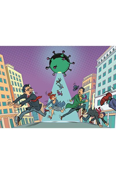 Art Puzzle Art Child Puzzle Escape from the Virus 150 Piece Puzzle