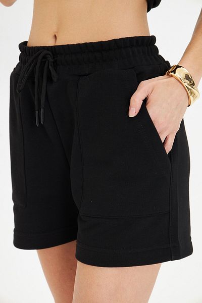 The Champ Clothing Pantaloni scurți pentru femei, cu buzunare duble, cu o formă elastică și relaxată