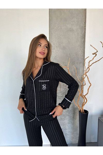 Victoria __Victoriasecret Model Satin Fabric Bottom Top Set 2 "Li Pajama Set