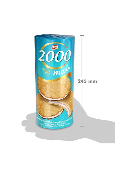 Bifa 2000 Vanilyalı Kremalı Sandviç Bisküvi 500gr