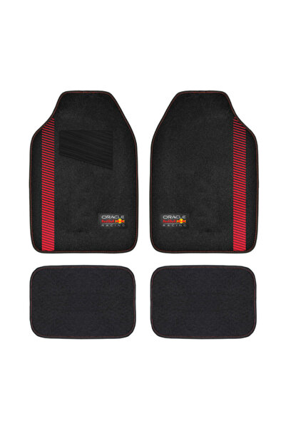Red Bull سجادات سيارة أوراكل ريسينغ ذات قبضة خلفية عالمية، مكونة من 4 قطع