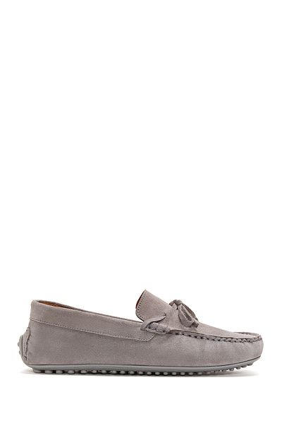 Derimod Loafer casual din piele de căprioară gri pentru bărbați 24sfd 630010