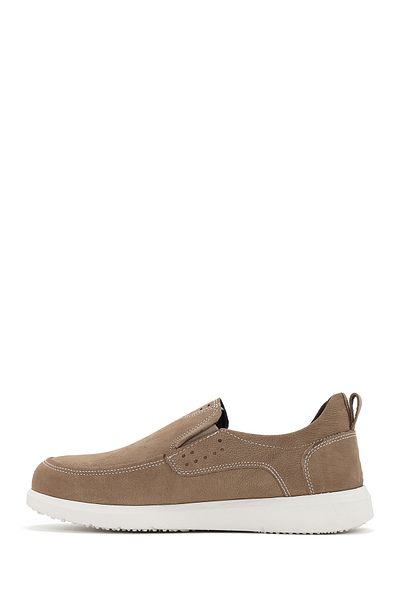 Derimod Men's Comfort Loafer - Mink Nubuck Leather, Model 24sfd6430v3