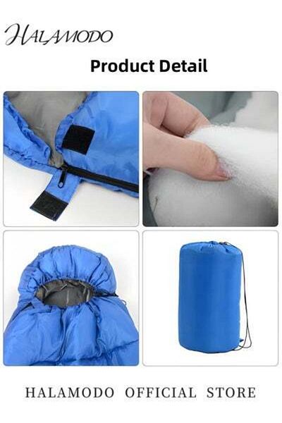 HALAMODO Sleeping Bag Lightweight 3 Season Weather Sleep Bags Microfiber Filled Waterproof Indoor & Outdoor S