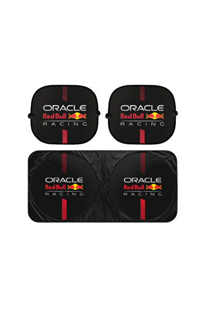 Red Bull مجموعة مظلات شمسية عالمية للسيارات من أوراكل ريسينغ، مكونة من 3 قطع