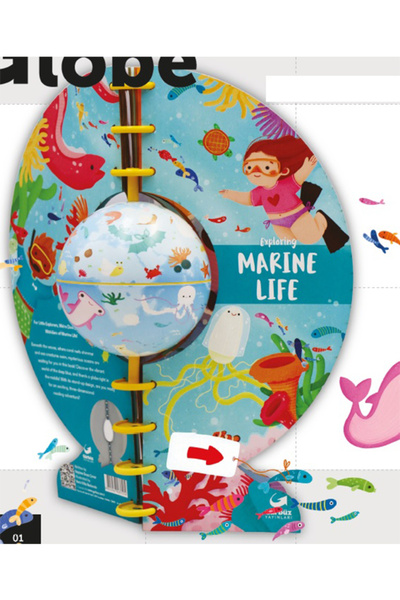 Gürbüz Yayınları 11 cm Kitap Küre Güneş Sistemi - Dünyamız - Suda Yaşam