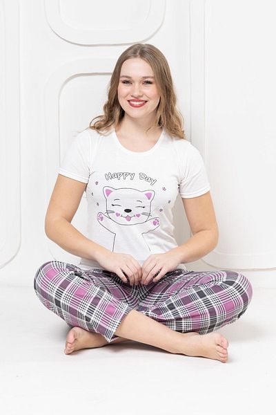 DPARİS Printed Pajama Set