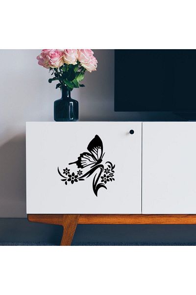 MIGNATIS Autocolant Fluture Alb 25 cm