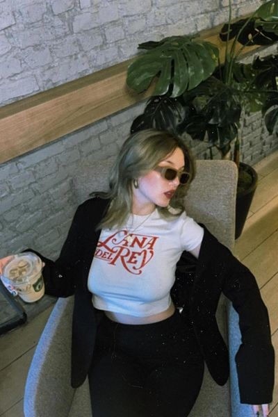 Trendiz White Del Rey Crop Lana Women