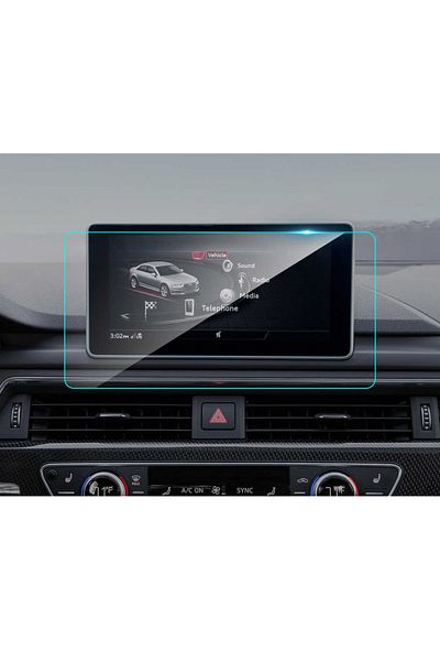 Techmaster Audi Q5 Quattro Design 2018-2020 Navigation Tempered Screen Protector