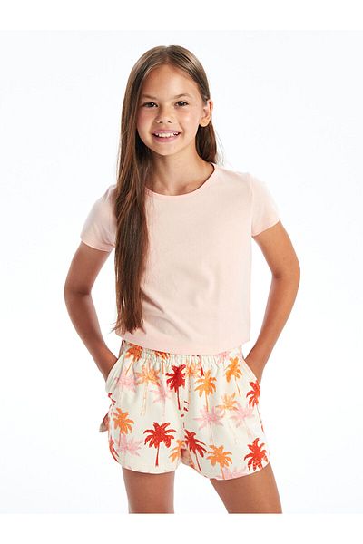 LC Waikiki Girl's Shorts with Elastic Waist