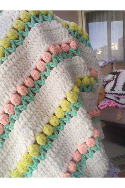 MAM Yaz Bahçesi Laleli Kadife Bebek Battaniyesi